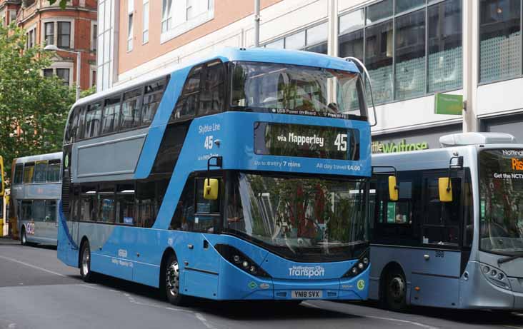 Nottingham Scania N280UD ADL Enviro400CNGCITY 439 & Alexander Dennis Enviro200 398